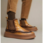 QHCCID | Retro Thick-soled High-top Boots