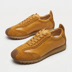 QHCCID | Retro Brown Tread Shoes