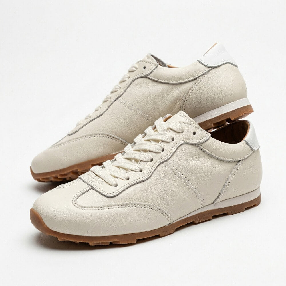 QHCCID | Vintage Leather Training Shoes (Casual Style)