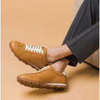 QHCCID | Vintage Leather Training Shoes (Casual Style)