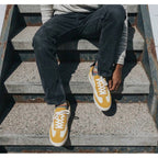 QHCCID | Genuine Leather Casual Sneakers