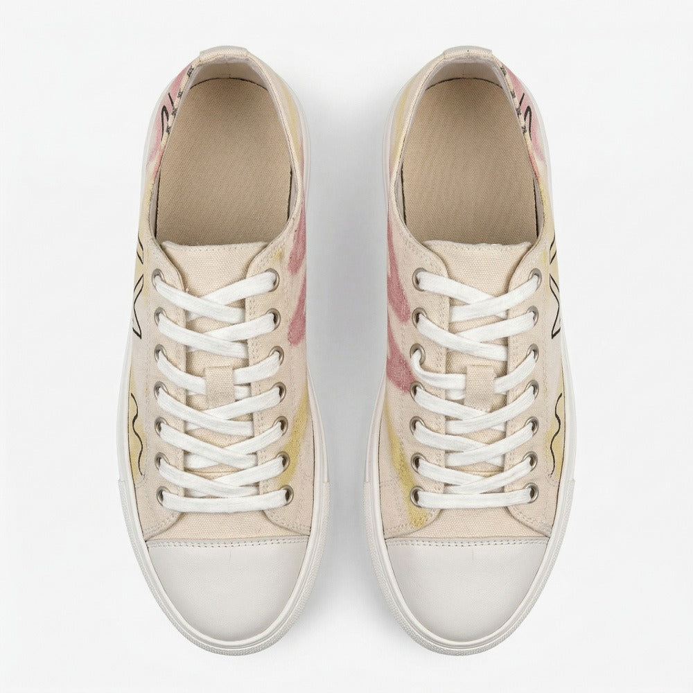 QHCCID | Artistic Graffiti Casual Sneakers (Casual Style)