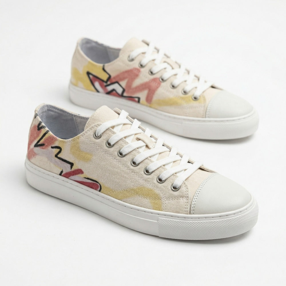 QHCCID | Artistic Graffiti Casual Sneakers (Casual Style)