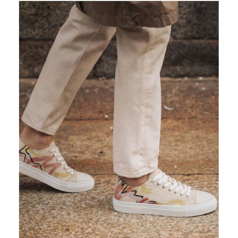 QHCCID | Artistic Graffiti Casual Sneakers (Casual Style)