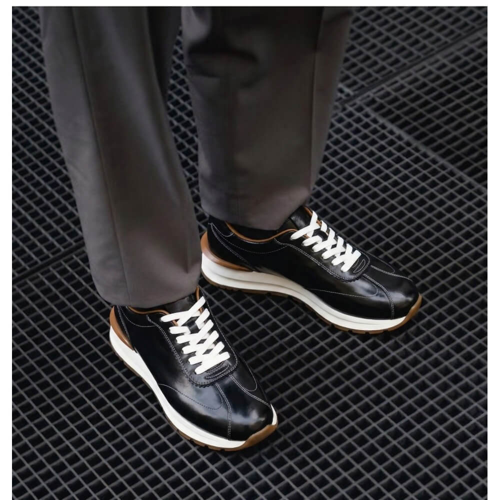 QHCCID | Thick-soled Leather Casual Shoes