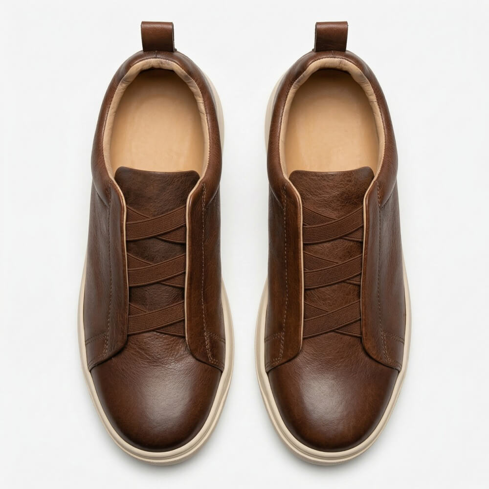 QHCCID | Handmade vintage flat shoes (casual style)