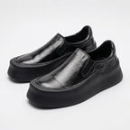 QHCCID | Genuine Leather Thick-soled Shoes (Casual Style)