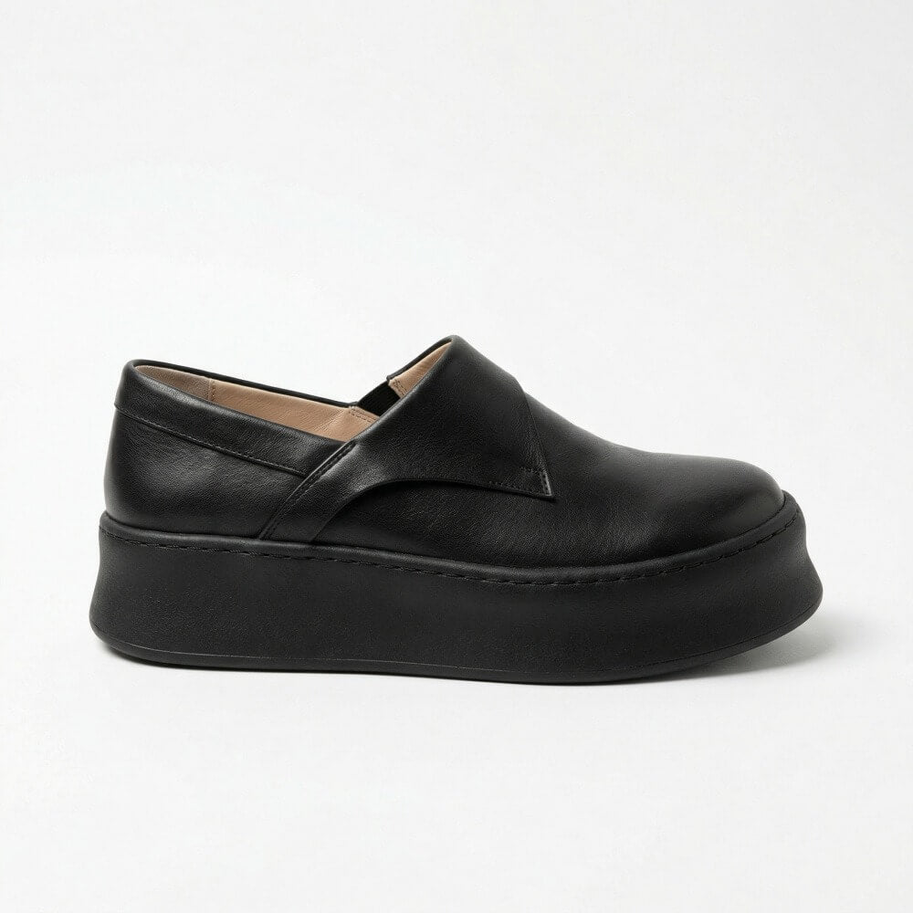QHCCID | Thick-soled glossy casual shoes