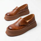 QHCCID | Thick-soled glossy casual shoes