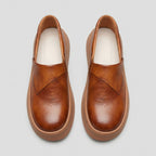 QHCCID | Thick-soled glossy casual shoes