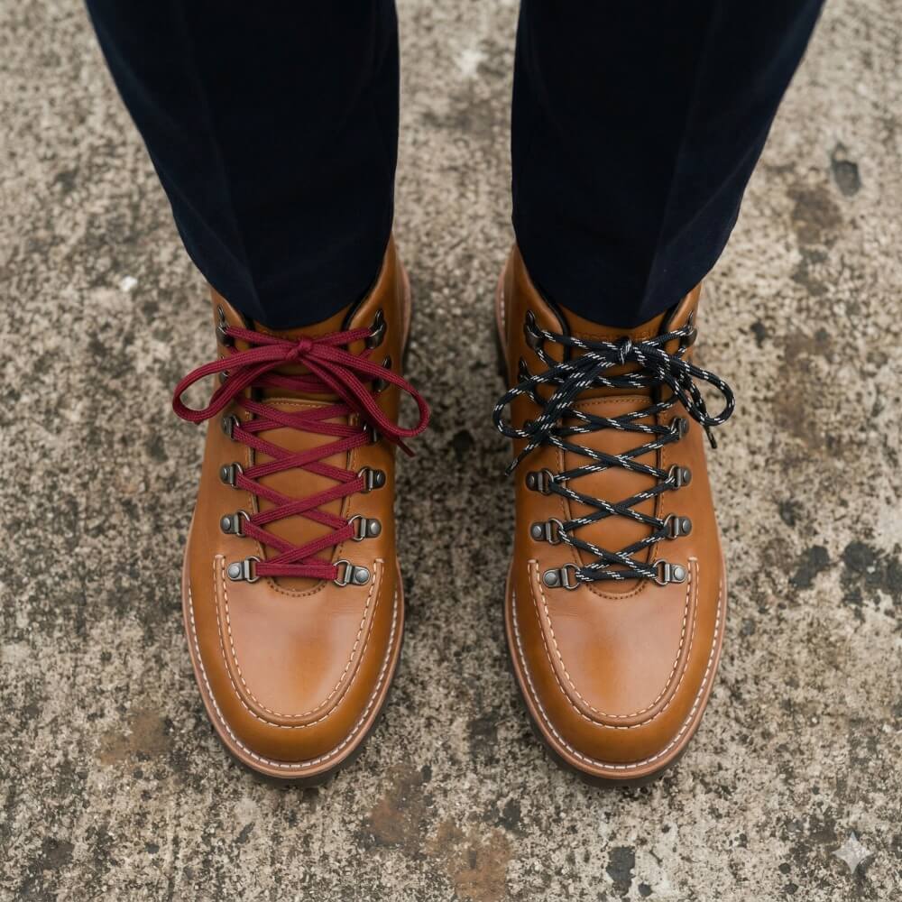 WL |Two-color high-top shoes