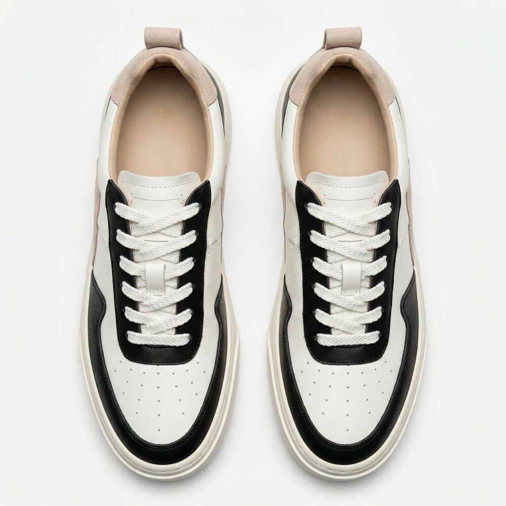 QHCCID | Black and White Striped Sneakers