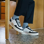 QHCCID | Black and White Striped Sneakers