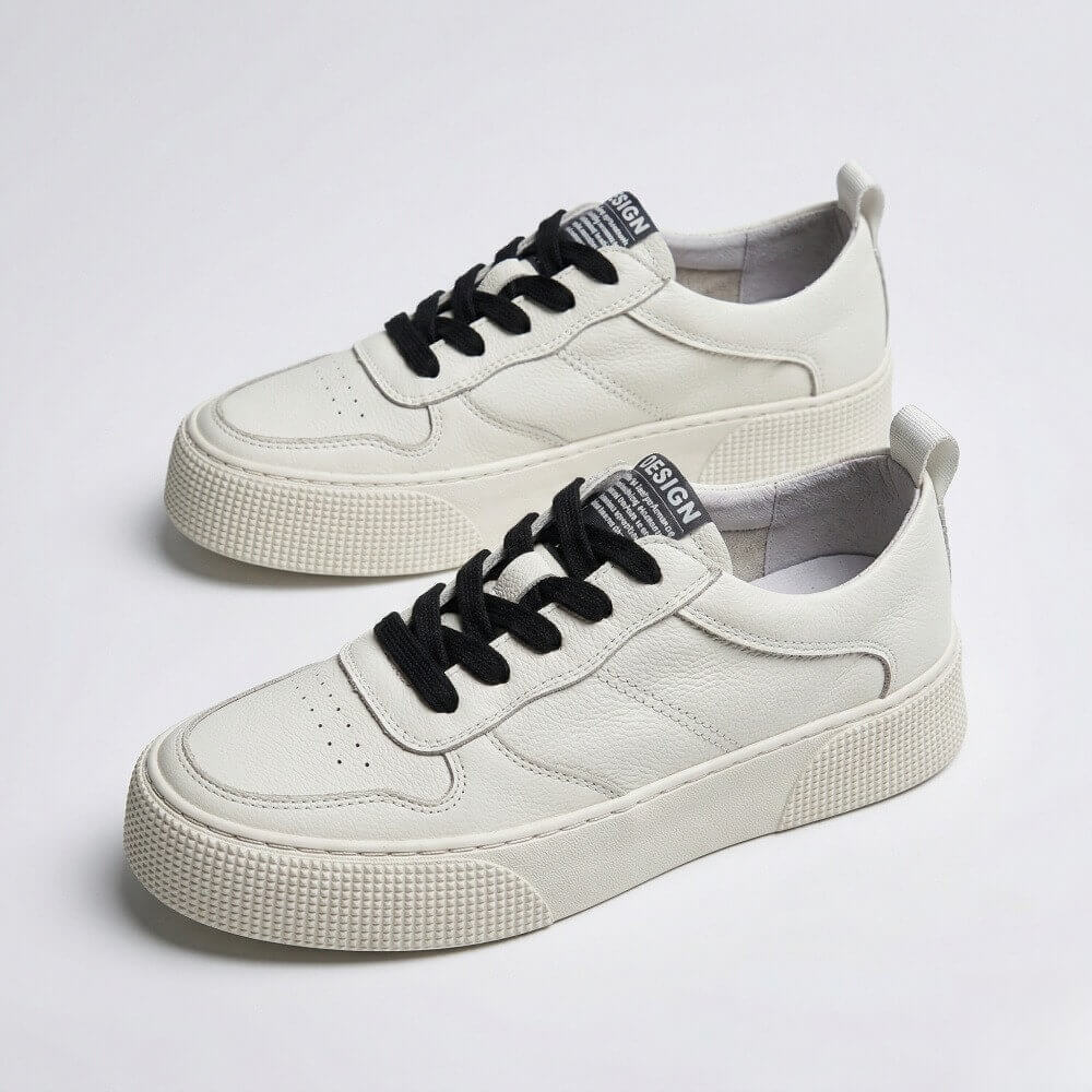 QHCCID | Litchi-pattern casual sneakers