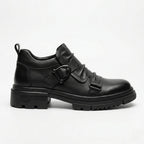 QHCCID | Buckled Thick-soled Short Boots