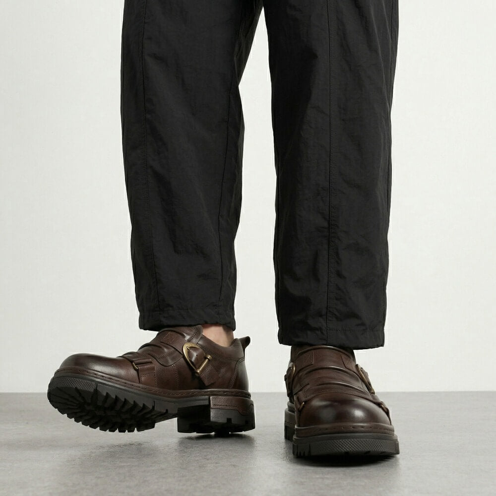 QHCCID | Buckled Thick-soled Short Boots