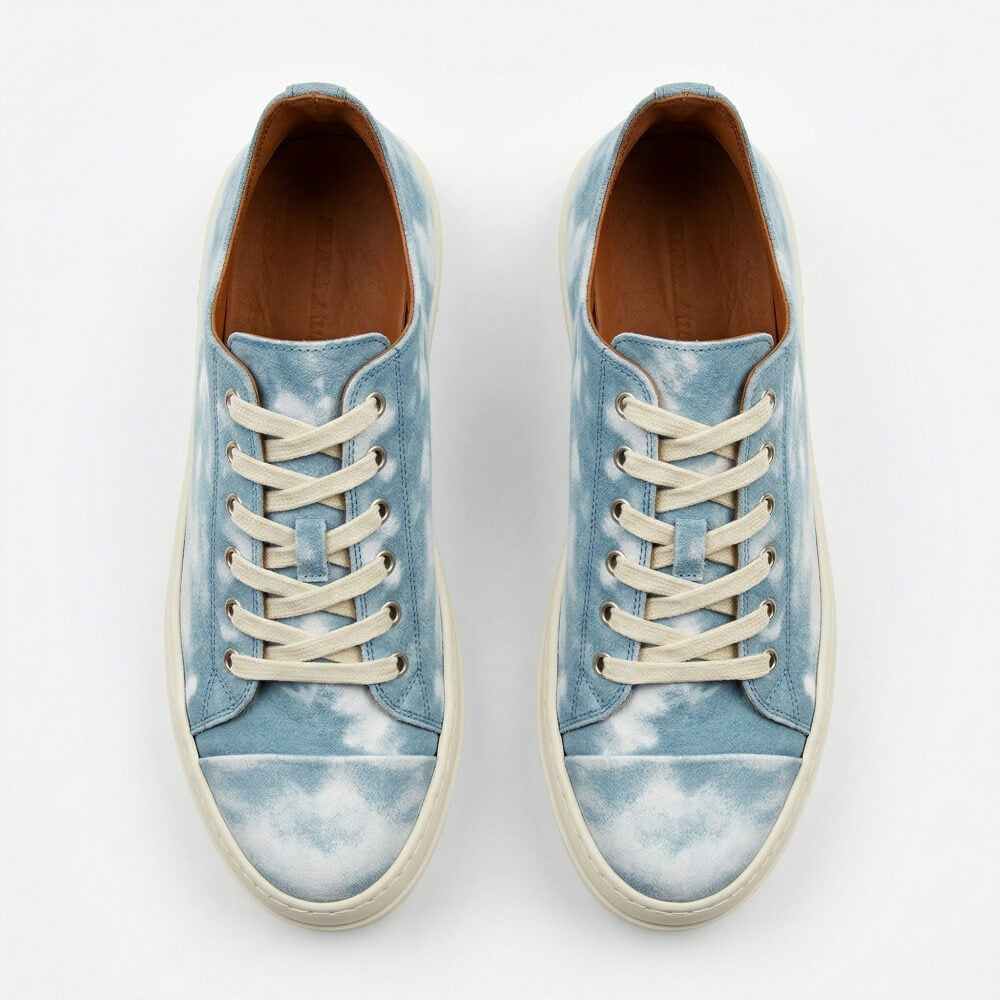 QHCCID | Heavy Industry Tie-Dye Platform Shoes