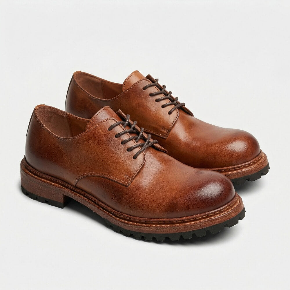 QHCCID | Thick-soled Derby Shoes