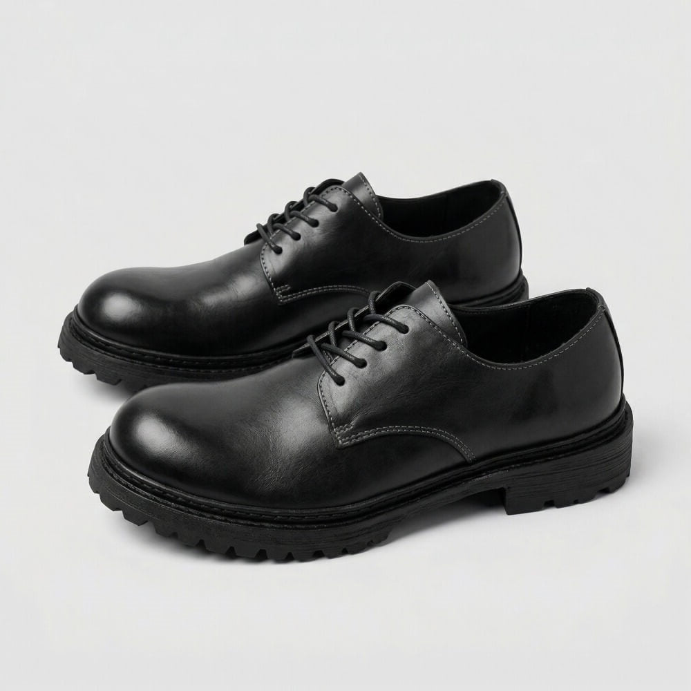 QHCCID | Thick-soled Derby Shoes
