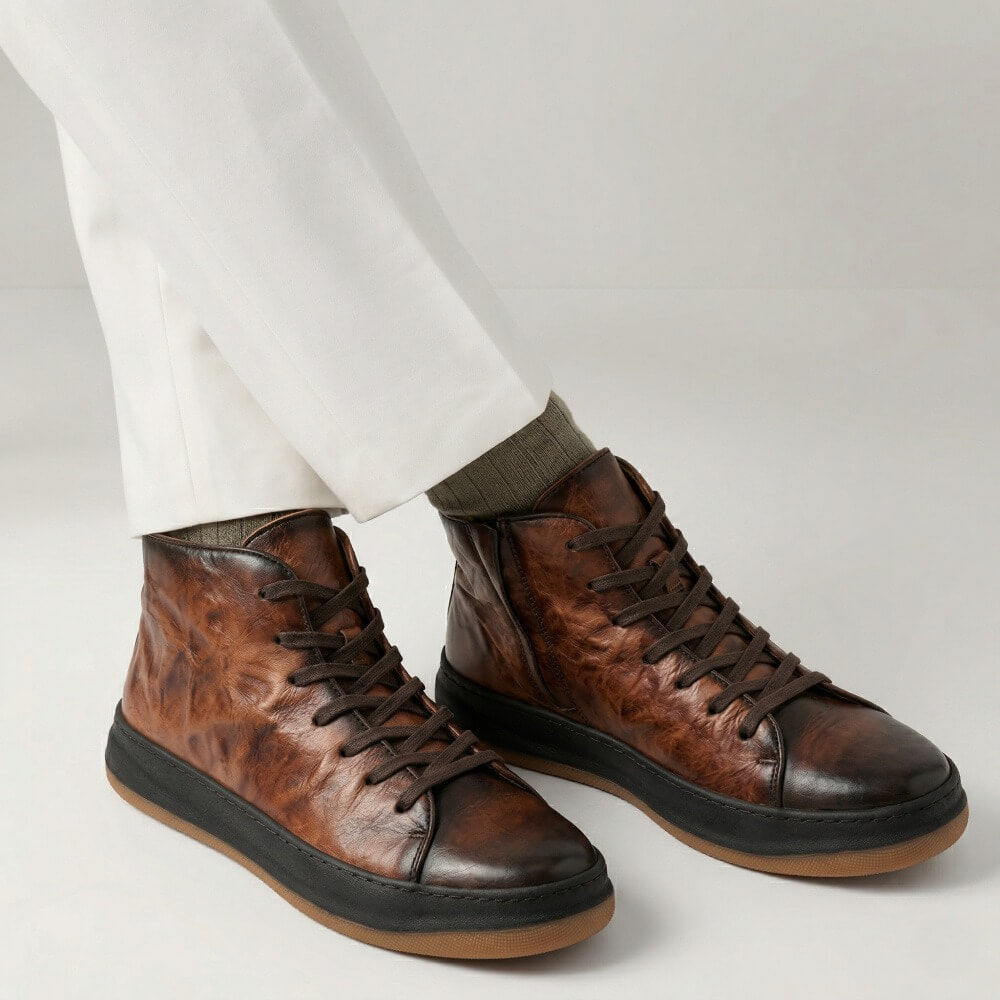 QHCCID | Making old-style high-top casual boots