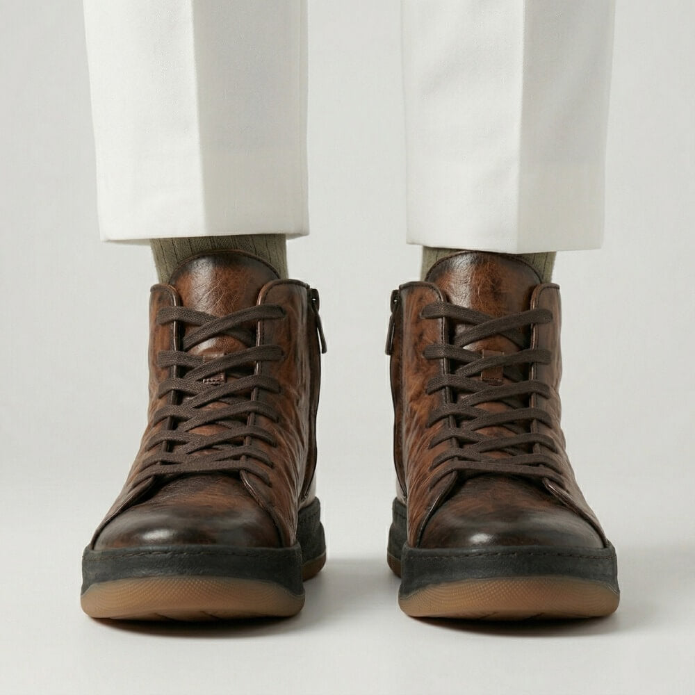 QHCCID | Making old-style high-top casual boots