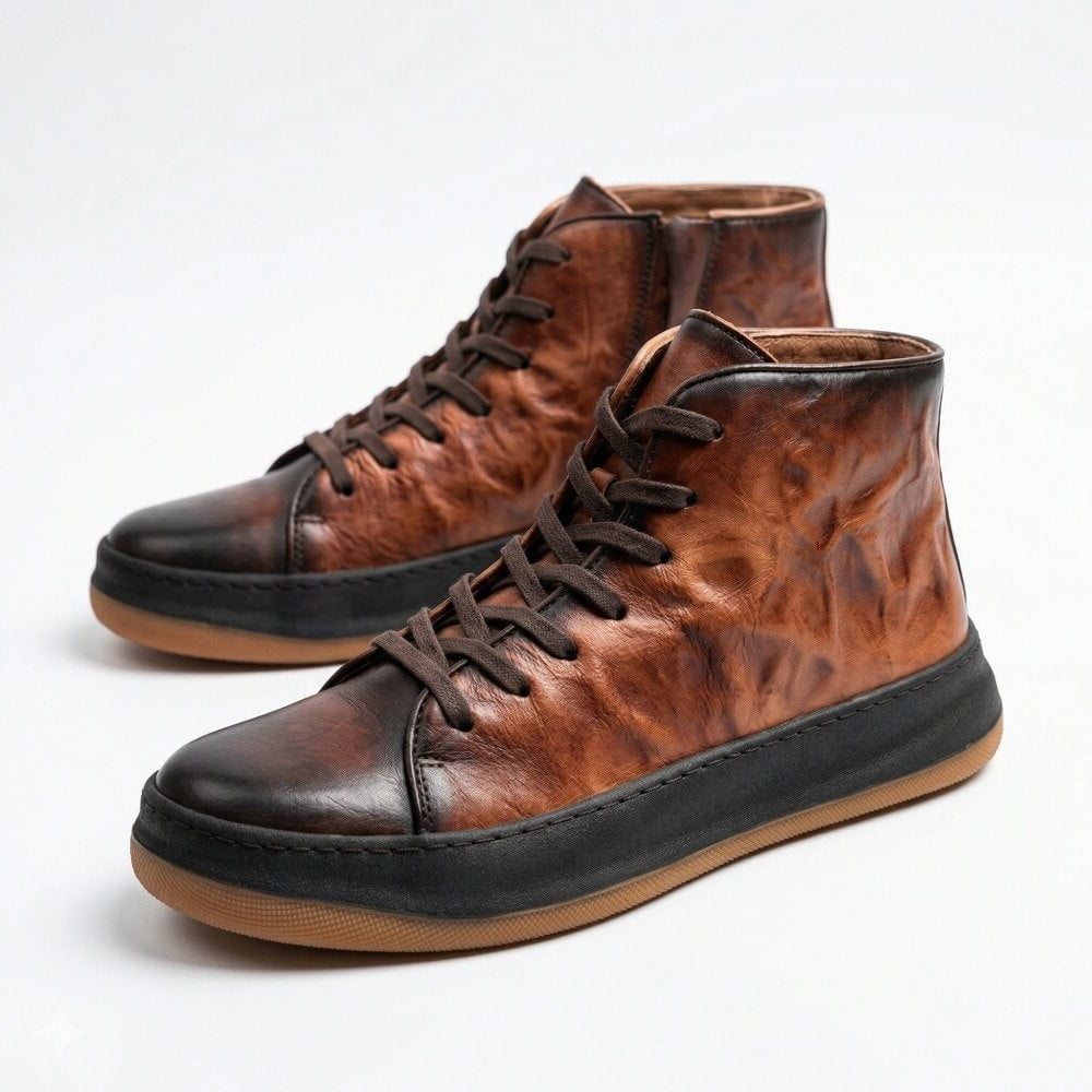 QHCCID | Making old-style high-top casual boots