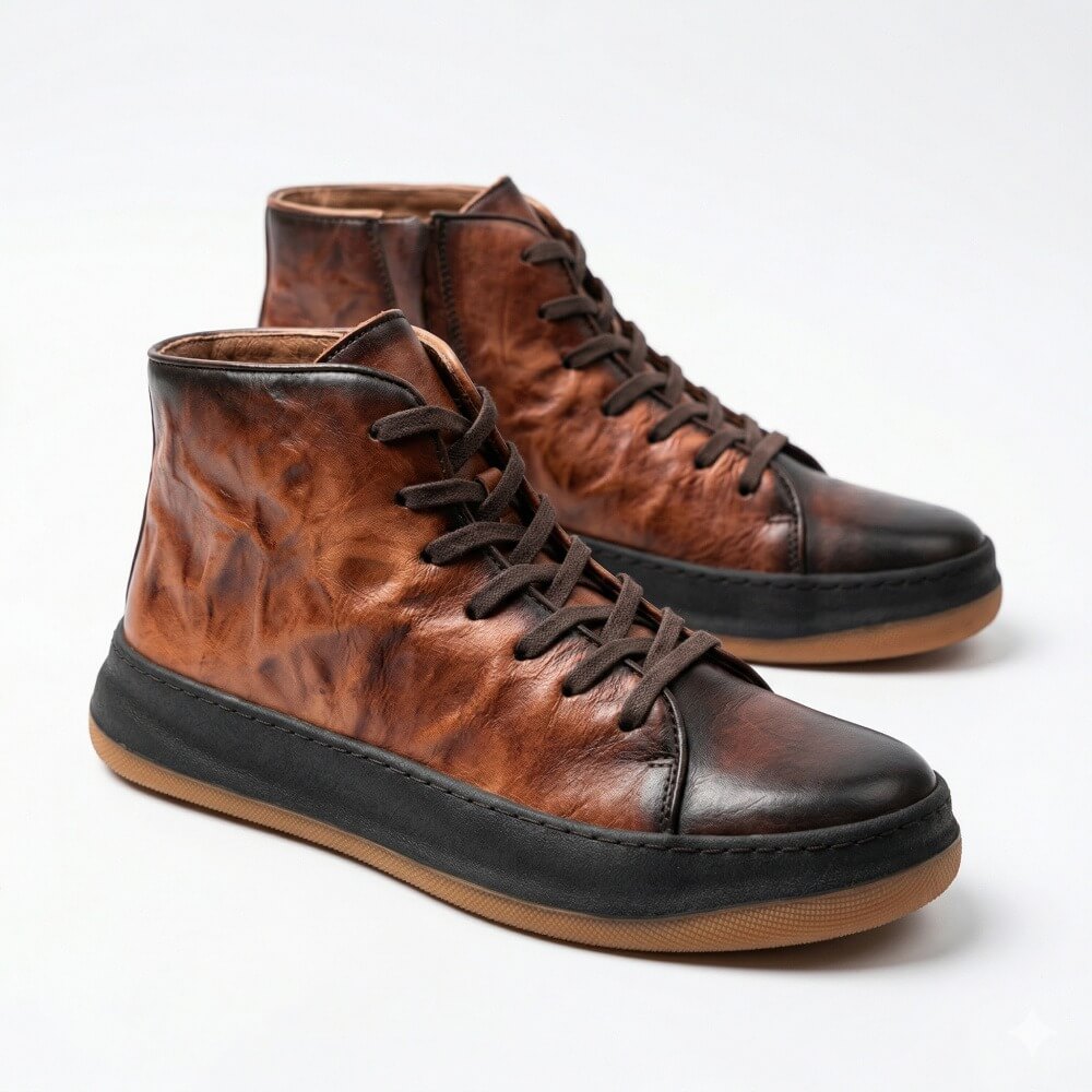 QHCCID | Making old-style high-top casual boots