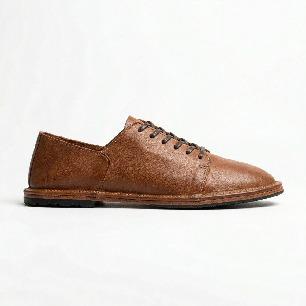QHCCID | Washed Minimalist Derby Shoes