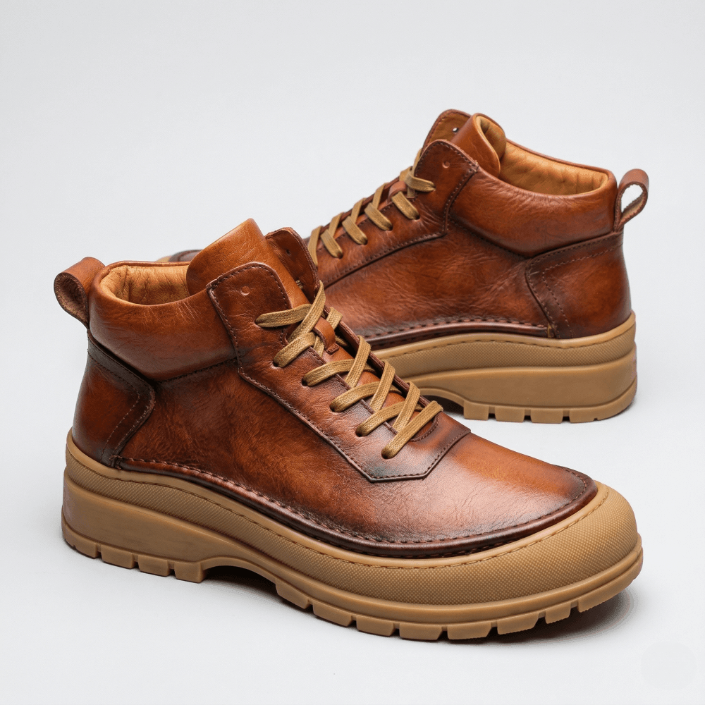 QHCCID | Retro Thick-soled High-top Shoes