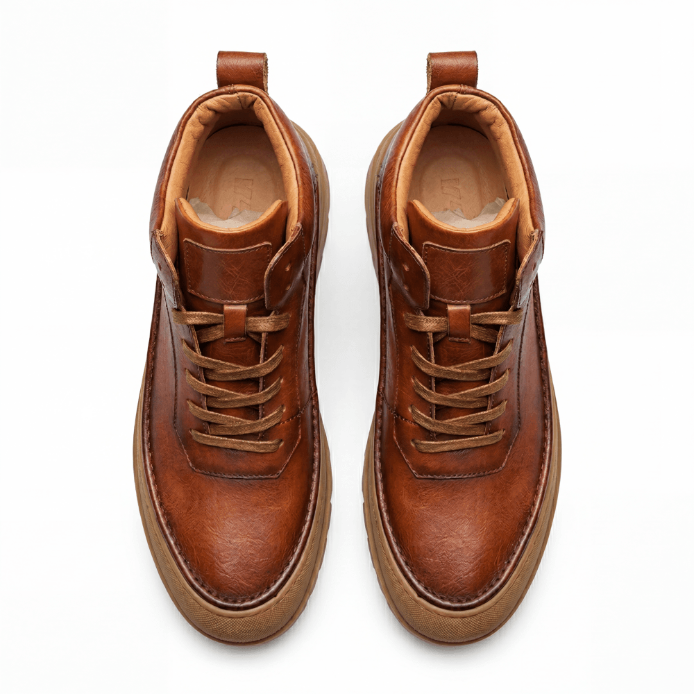 QHCCID | Retro Thick-soled High-top Shoes