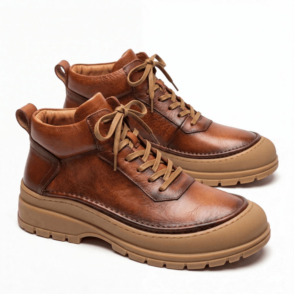 QHCCID | Retro Thick-soled High-top Shoes