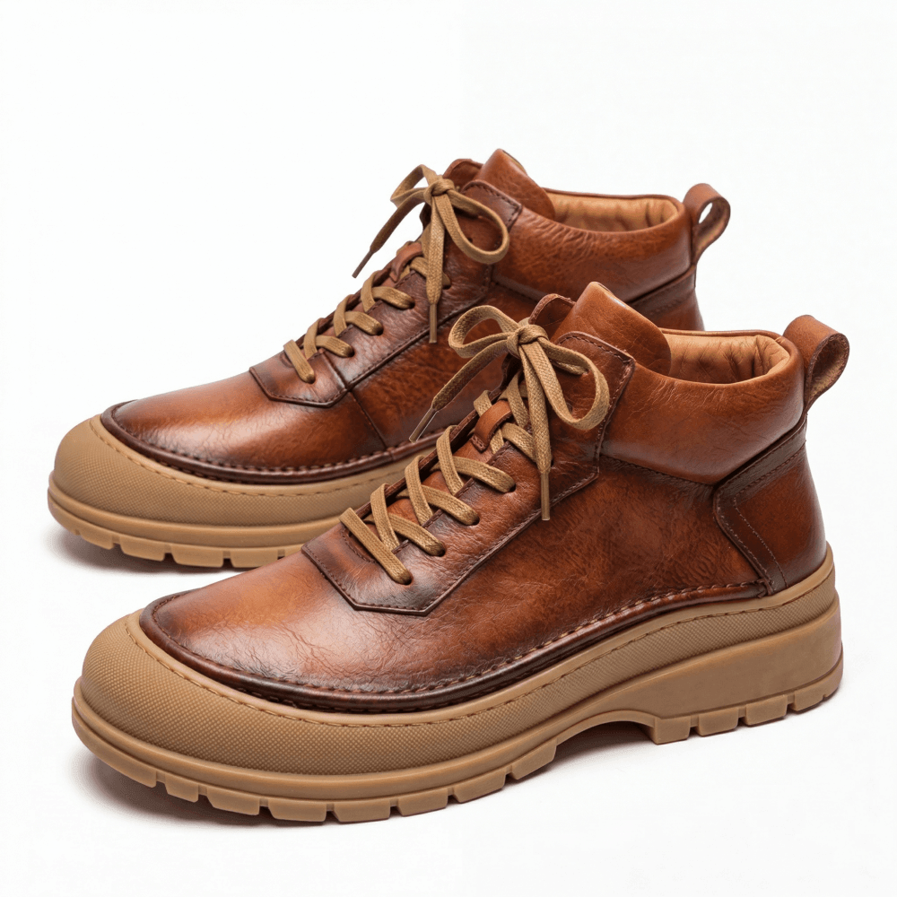 QHCCID | Retro Thick-soled High-top Shoes