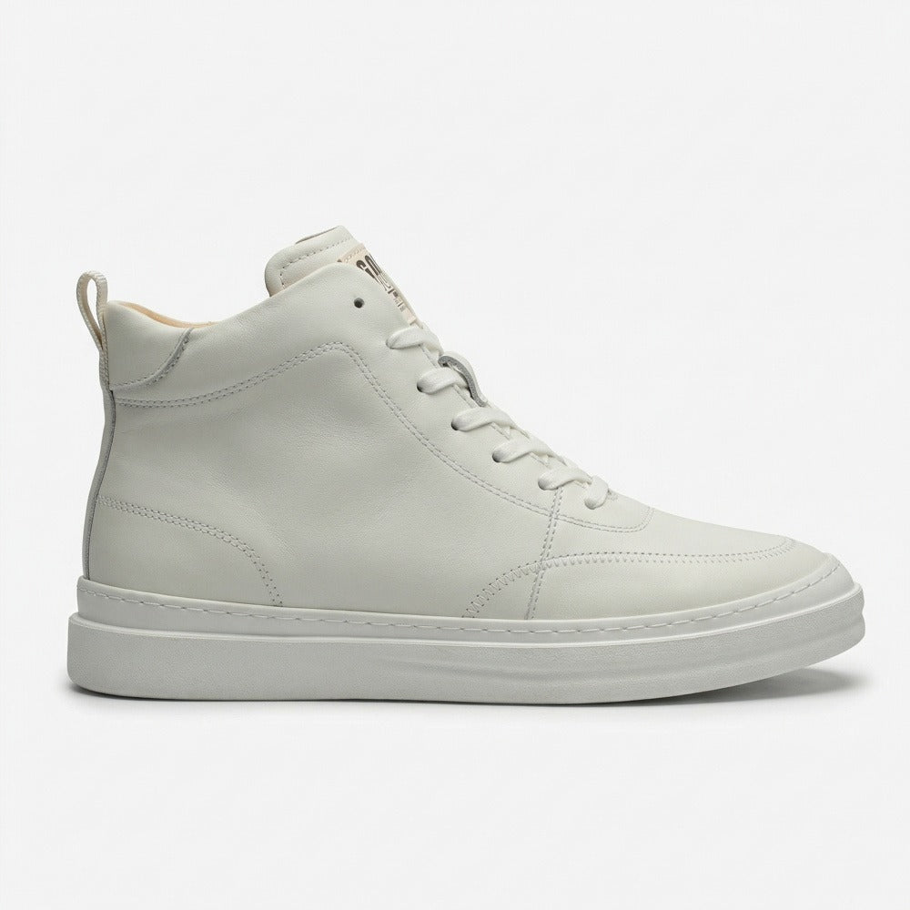 QHCCID | High-top Leather Casual Sneakers