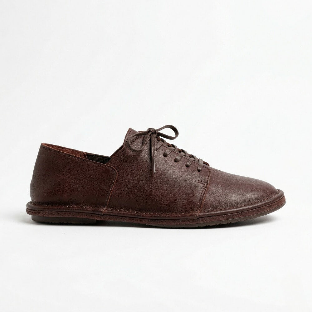 QHCCID | Washed Minimalist Derby Shoes