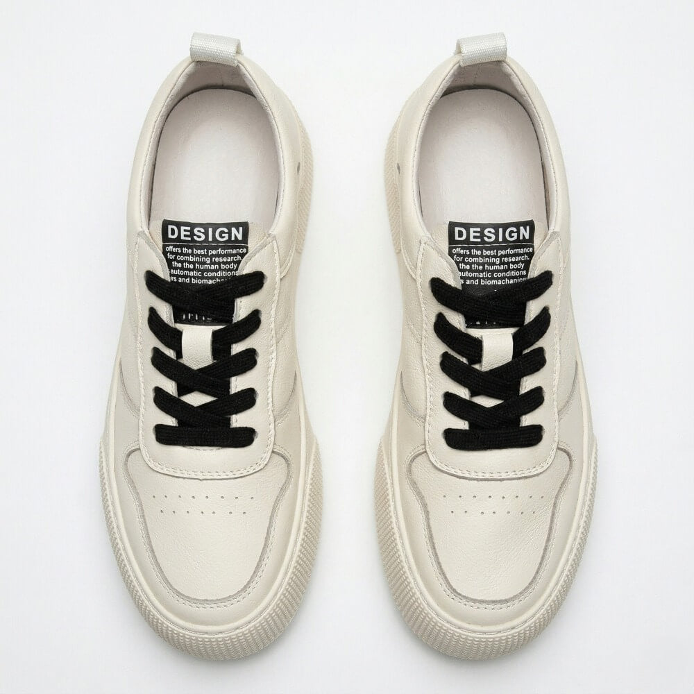 QHCCID | Litchi-pattern casual sneakers