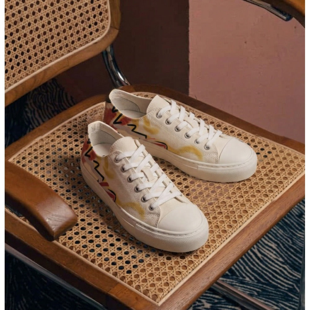 QHCCID | Artistic Graffiti Casual Sneakers (Casual Style)