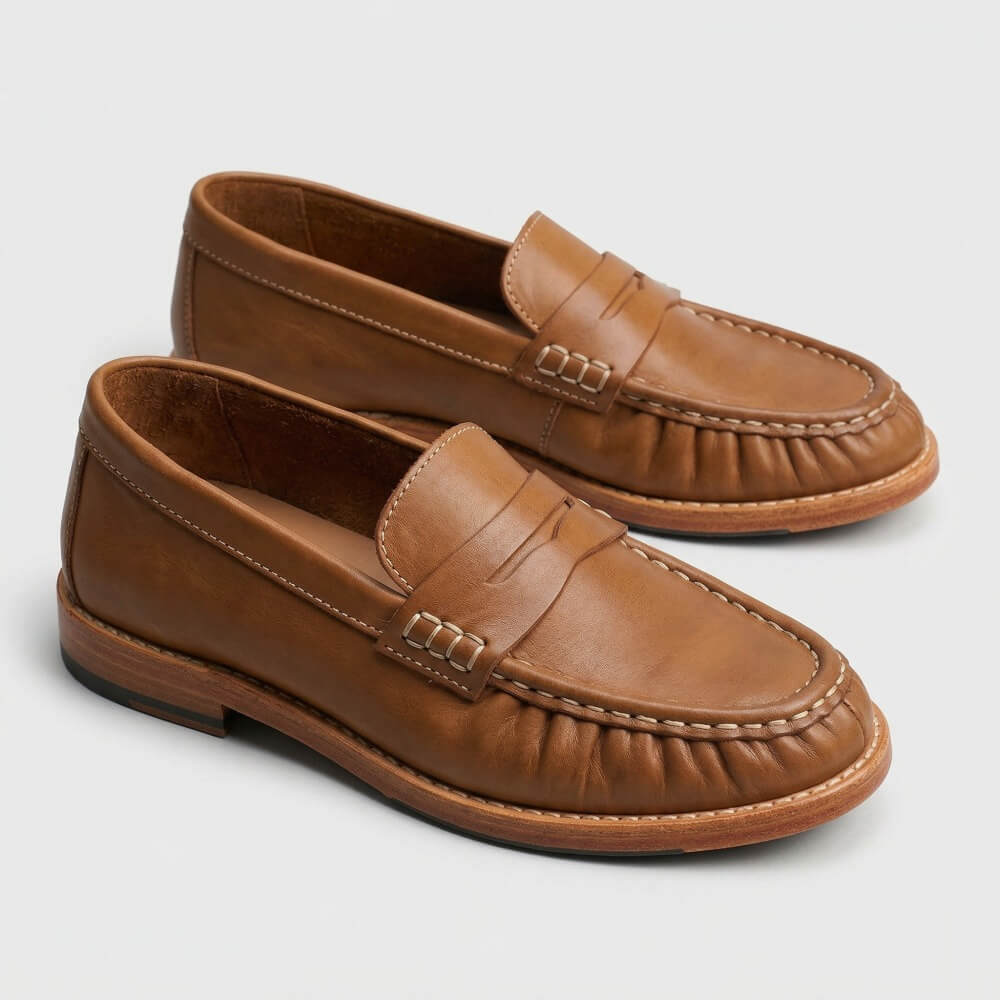 QHCCID | Handmade vintage leather shoes (business style)