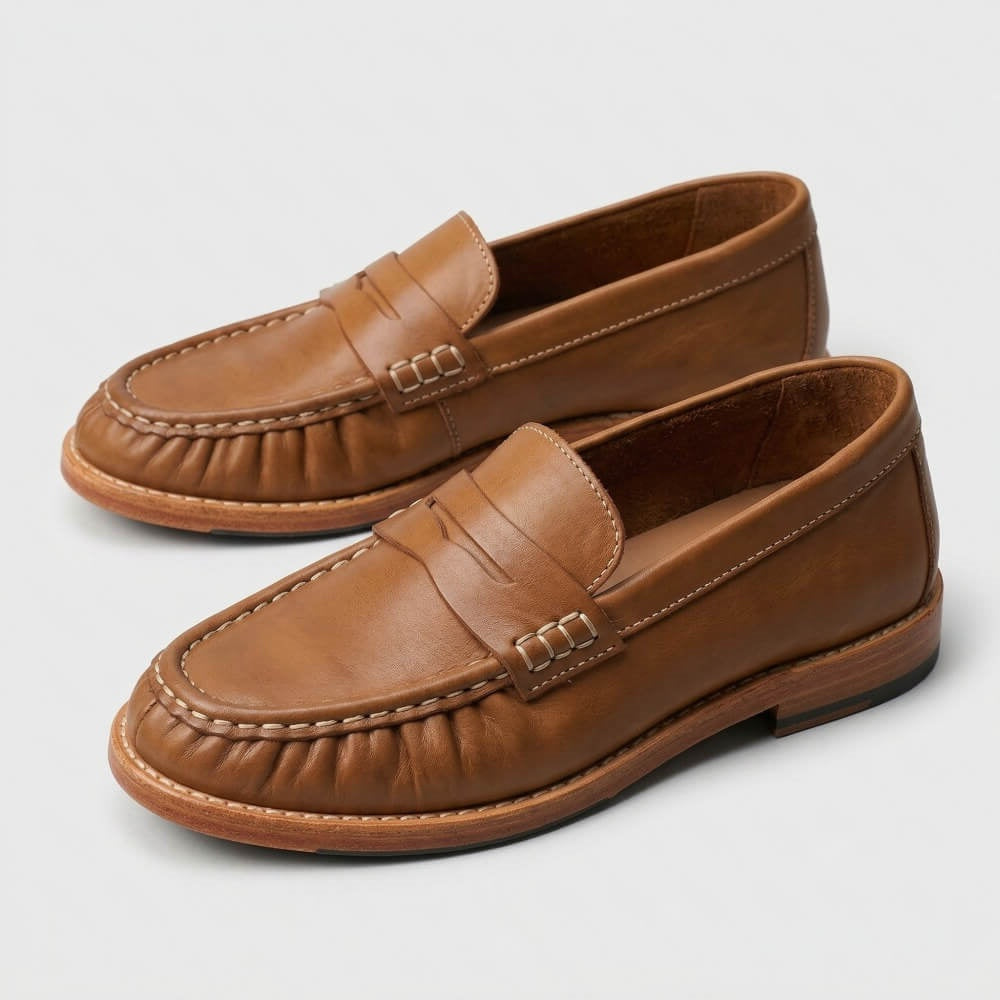 QHCCID | Handmade vintage leather shoes (business style)