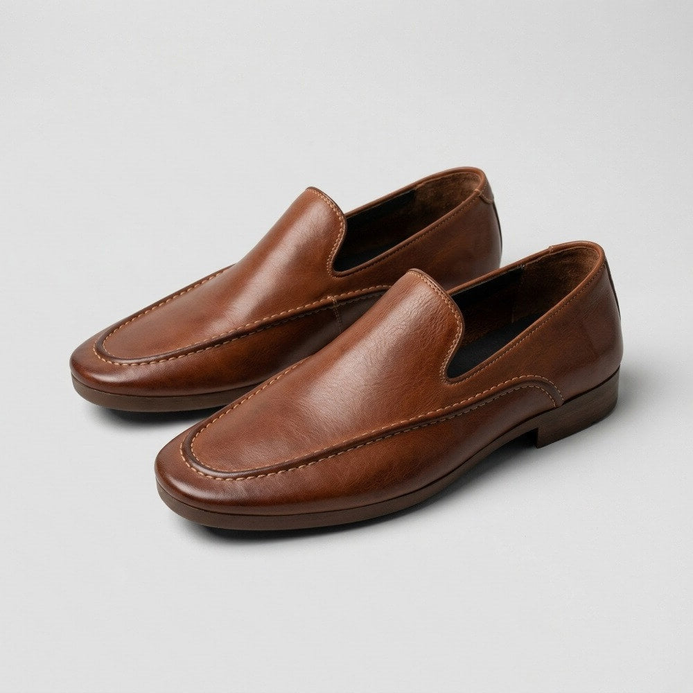 QHCCID | Handmade leather flat shoes (casual style)
