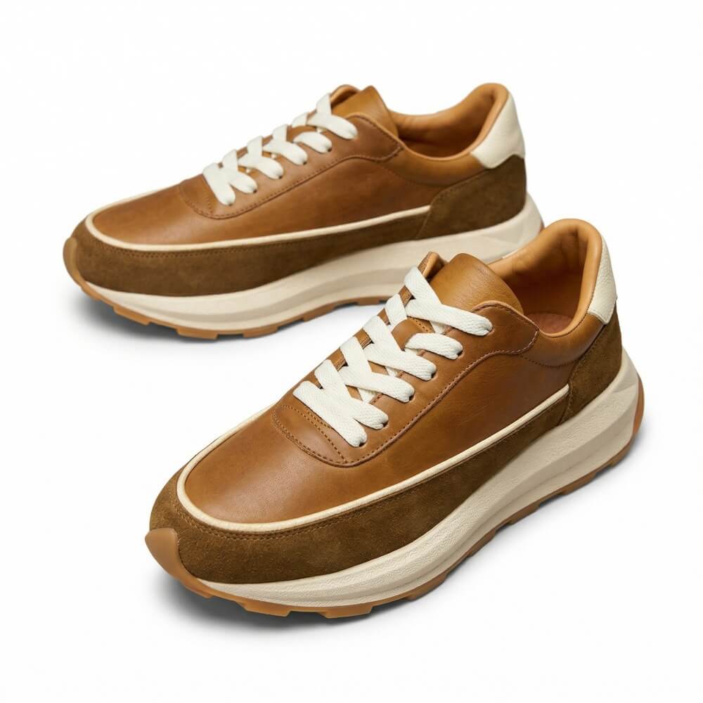 QHCCID | Soft-textured sports leather shoes (casual style)