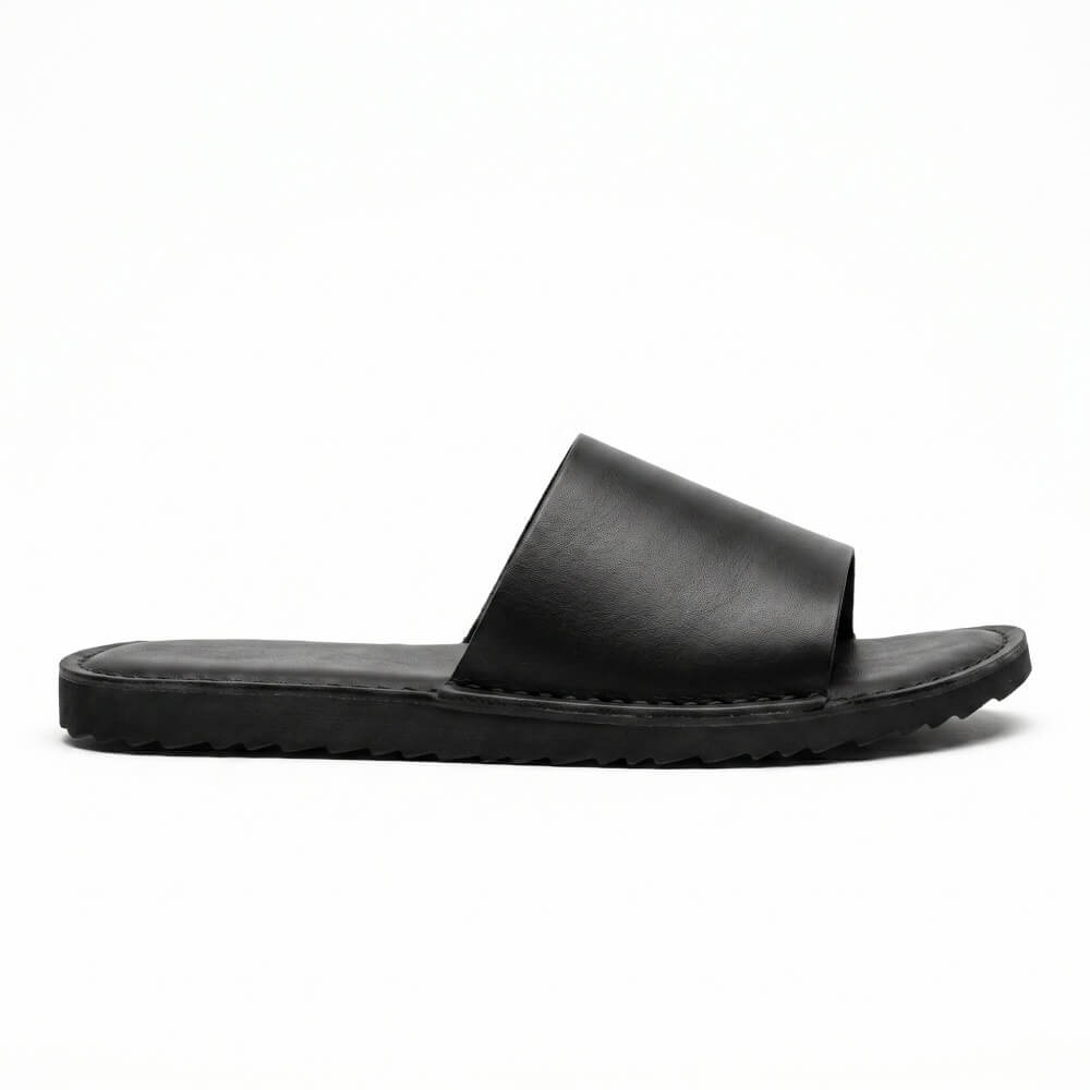 Handmade genuine leather casual slippers