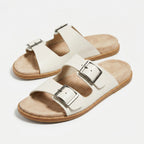 Leather casual flip-flop