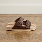 Leather casual flip-flop