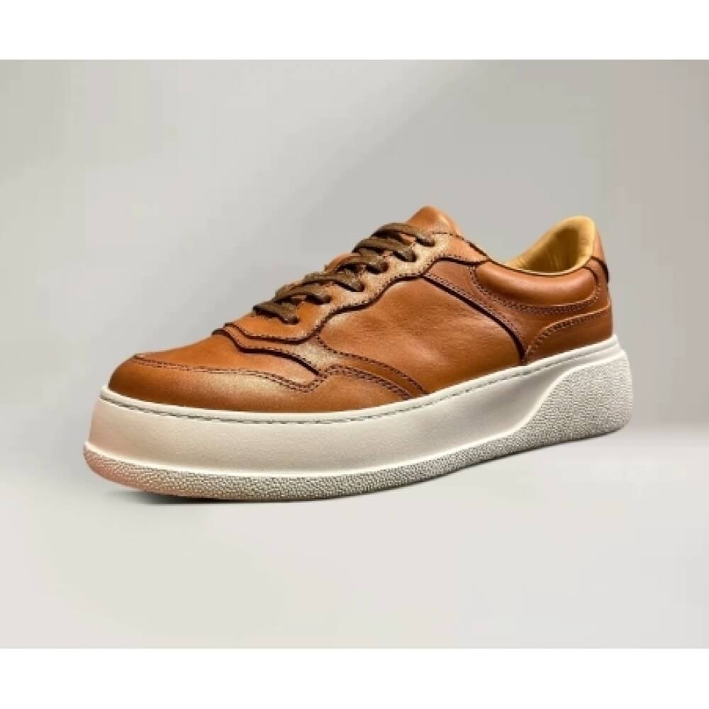 QHCCID | Leather thick-soled shoes