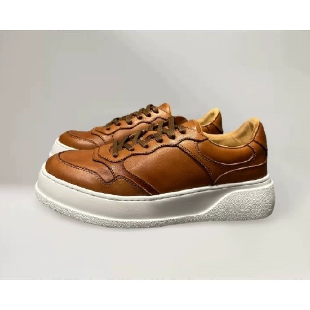 QHCCID | Leather thick-soled shoes