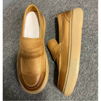 QHCCID | Classic retro leather loafers