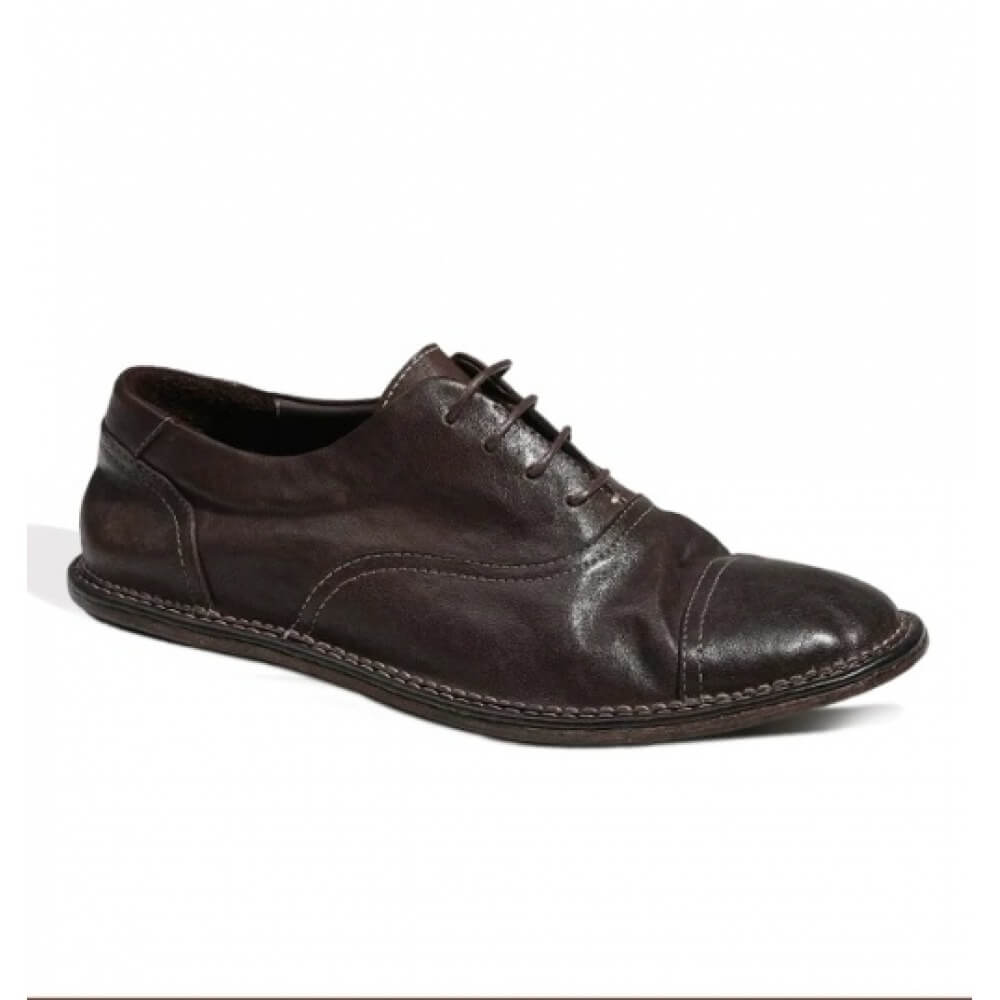 QHCCID | Ruffled cowhide derby shoes