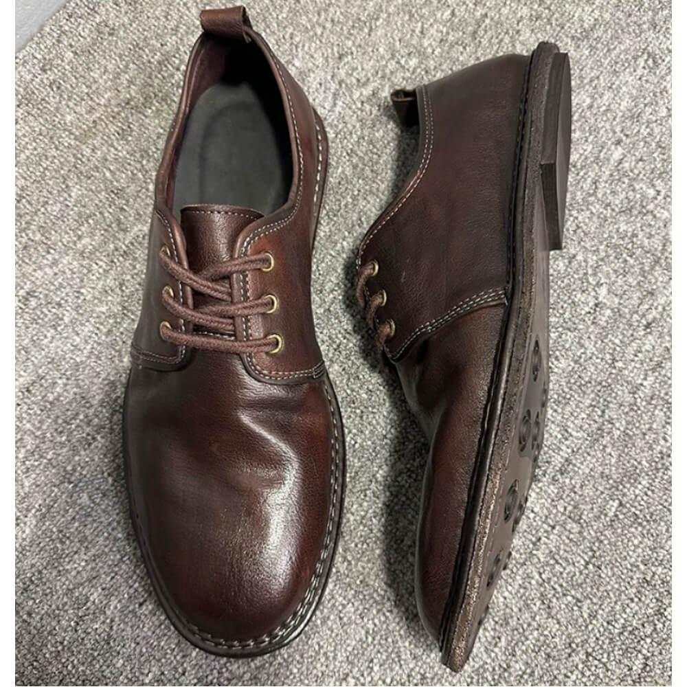 QHCCID | Fashionable cowhide derby shoes