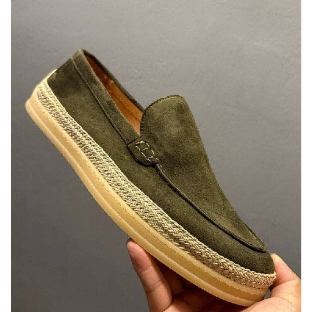 QHCCID | Knitted-edge casual loafers