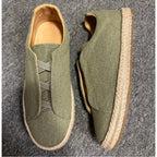 QHCCID | Woven Grass Sole Casual Shoes